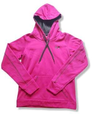 Under Armour Womens Small Fushia Pink Hoodie Sweatshirt
